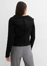 Pullover con cappuccio e fondo asimmetrico, bonprix