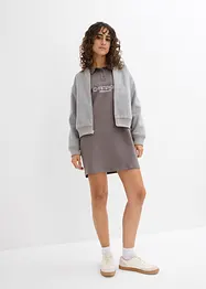 Abito in felpa di puro cotone, bonprix