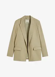 Blazer effetto lino con fodera a righe, bonprix