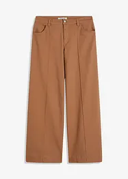 Pantaloni in twill con piega, bonprix