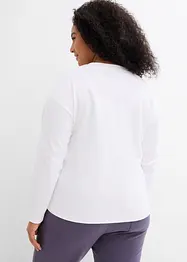 Maglia a maniche lunghe in puro cotone biologico pesante, bonprix