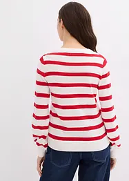 Maglione con maniche lunghe leggermente a palloncino, bonprix