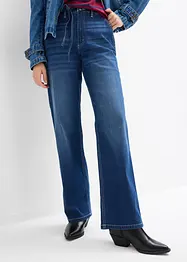 Jeans straight con cinta comoda, vita alta, bonprix