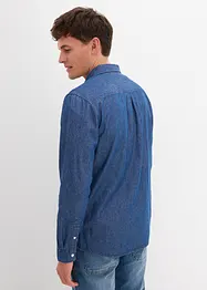 Camicia in jeans a maniche lunghe in puro cotone, bonprix