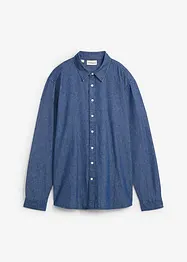 Camicia in jeans a maniche lunghe in puro cotone, bonprix