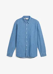 Camicia in jeans a maniche lunghe in puro cotone, bonprix