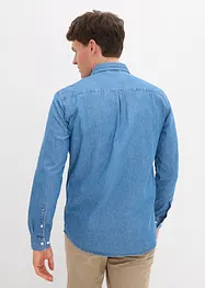 Camicia in jeans a maniche lunghe in puro cotone, bonprix