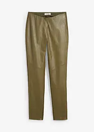 Leggings in nappa di agnello con inserto elasticizzato, bonprix