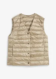 Gilet trapuntato leggero con piume riciclate, bonprix