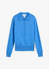 Polo in misto seta, bonprix