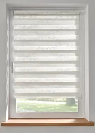 Tenda a rullo doppia ricamata con fantasia grafica, bonprix