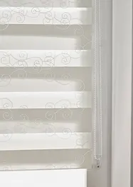 Tenda a rullo doppia ricamata con fantasia grafica, bonprix