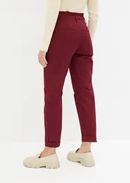 Pantaloni paperbag leggeri in twill, bonprix