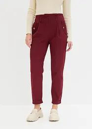 Pantaloni paperbag leggeri in twill, bonprix