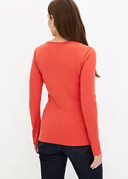 Maglia a costine effetto incrociato, bonprix