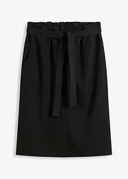 Gonna in jersey con dettagli di tessitura, bonprix