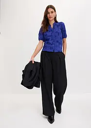 Blusa a maniche corte in puro cotone, bonprix