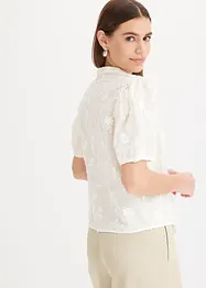 Blusa a maniche corte in puro cotone, bonprix