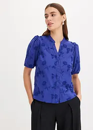 Blusa a maniche corte in puro cotone, bonprix
