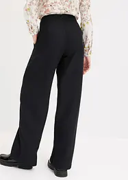 Pantaloni con pinces effetto lino e cinta incrociata, bonprix