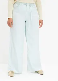 Pantaloni in lyocell con pinces e laccetto da annodare in vita, bonprix