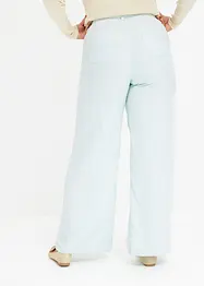 Pantaloni in lyocell con pinces e laccetto da annodare in vita, bonprix