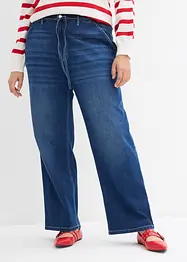 Jeans straight con cinta comoda, vita alta, bonprix