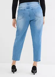 Mom jeans cropped, vita alta, bonprix