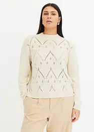 Maglione traforato, bonprix