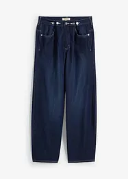 Jeans a palloncino super soft con bottoni, vita media, bonprix