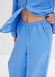 Pigiama oversize in tessuto di satin, bonprix