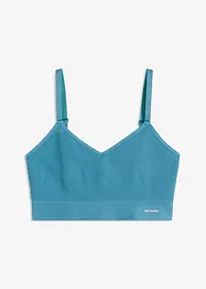 Reggiseno bustier a coste senza cuciture Feel Comfort, bonprix