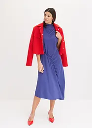 Miniabito con drappeggio e fondo asimmetrico, bonprix