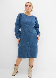 Abito di jeans, lunghezza midi, bonprix