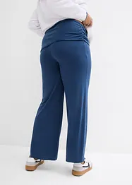 Pantaloni in jersey con cinta risvoltabile, bonprix