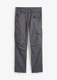 Pantaloni cargo in puro cotone relaxed fit, straight, bonprix
