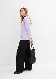 Felpa in misto cotone con orlo asimmetrico, bonprix