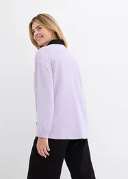 Felpa in misto cotone con orlo asimmetrico, bonprix