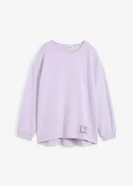 Felpa in misto cotone con orlo asimmetrico, bonprix
