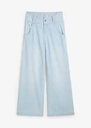 Jeans wide leg super soft, vita alta, bonprix