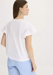 Maglia con maniche a volant, bonprix