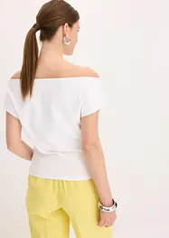 Maglia con spalle scoperte in puro cotone biologico, bonprix
