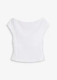 Maglia con spalle scoperte in puro cotone biologico, bonprix