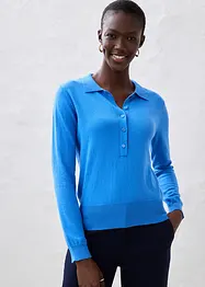 Polo in misto seta, bonprix
