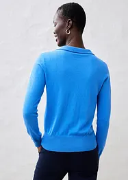 Polo in misto seta, bonprix