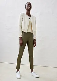 Leggings in nappa di agnello con inserto elasticizzato, bonprix