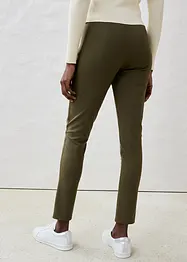 Leggings in nappa di agnello con inserto elasticizzato, bonprix