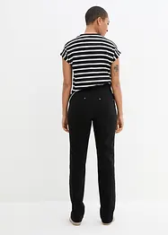 Pantaloni elasticizzati in bengalina con cinta comoda, straight, bonprix