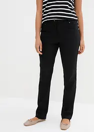 Pantaloni elasticizzati in bengalina con cinta comoda, straight, bonprix