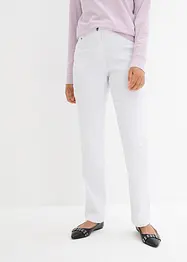 Pantaloni elasticizzati in bengalina con cinta comoda, straight, bonprix
